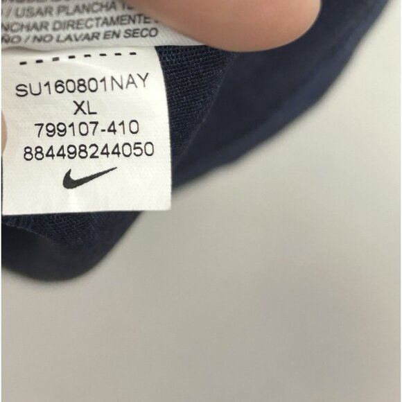 Nike Blade Collar Polo Shirt Size XL Blue Dri-FIT Golf Athleisure Performance - Picture 4 of 5